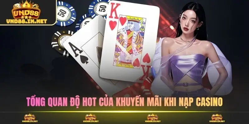 Tổng quan độ hot của khuyến mãi khi nạp casino VND88